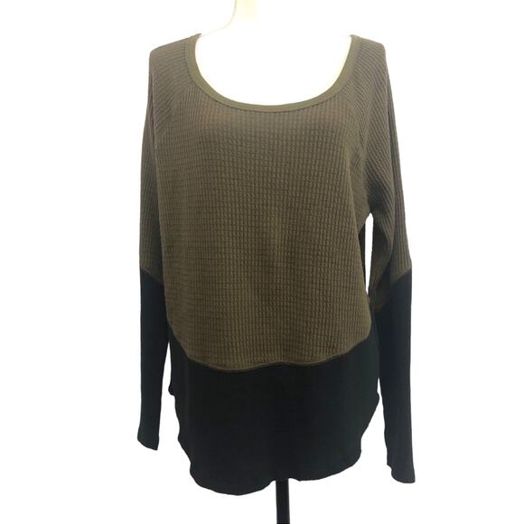 White crow two toned long sleeve thermal size large - Picture 1 of 4